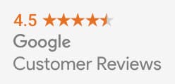 Google Customer Reviews badge showing the rating